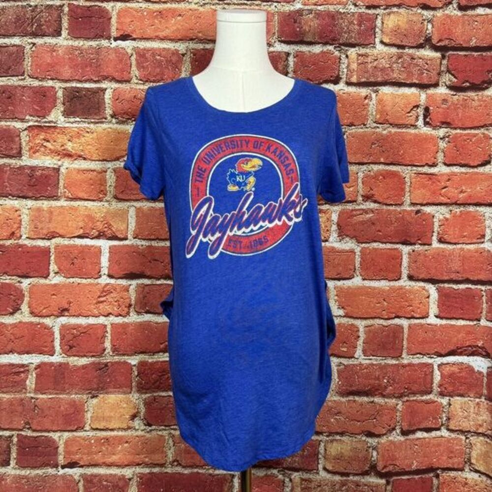 Kansas Jayhawks Rivalry Threads 91 Women's Medium Crew Neck Short Sleeve T-Shirt